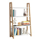 Wooden Etagere Bookcase Modern Bookshelf with Rectangular Shelves
