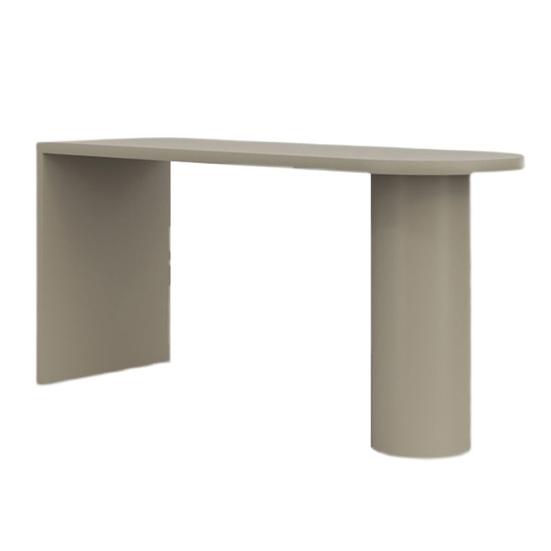 Tavolo da bar in stile moderno da bar in legno massiccio con doppio piedistallo