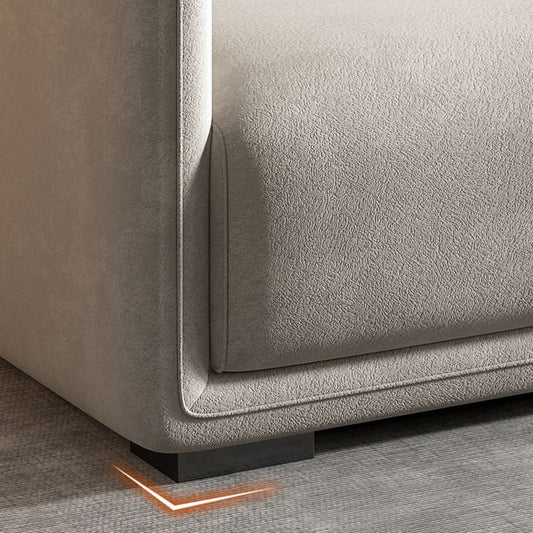 29,5 "H zeitgenössische 3-Sitzer-Kunstleder-Quadrat-Armsofa für Wohnzimmer