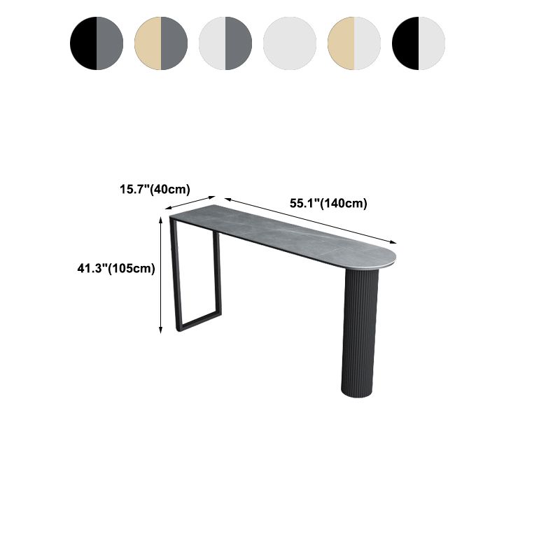 Modern Bar Table Sintered Stone Dining Table for Kitchen Living Room Coffee Room Clearhalo 'Bar Furniture' 'Bar Tables' 'bar_tables' 'furn' 'furn_bar_tables' 'Furniture' 'Kitchen & Dining Furniture' 1200x1200_1329ef8c-daee-4364-b1e2-5673bd1a191c
