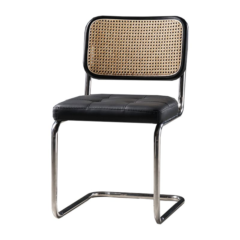 Chaise de bureau à dossier bas de chaise latérale contemporaine sans détresse