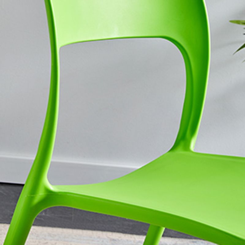 Plastic Contemporary Modern Dining Side Chair Open Back Chair Clearhalo ' kitchen&dining_furn' 'Dining Chairs' 'Dining Tables & Seating' 'dining_chair' 'furn' 'furn_dining_chair' 'Furniture' 'furniture_dining_chair' 'Kitchen & Dining Furniture' 'kitchen' 1200x1200_132c0e12-be50-4952-84a2-252613cdfc7f