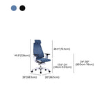 Chaise de bureau moderne Hauteur de siège réglable Les bras comprenaient une chaise pivotante avec des roues