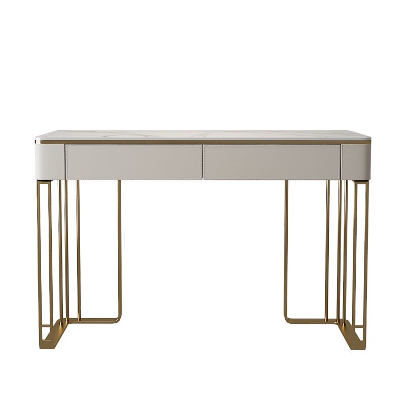 Glam 29.5 "Alto Catinero de tocador de maquillaje Madera de madera de 2 cajas