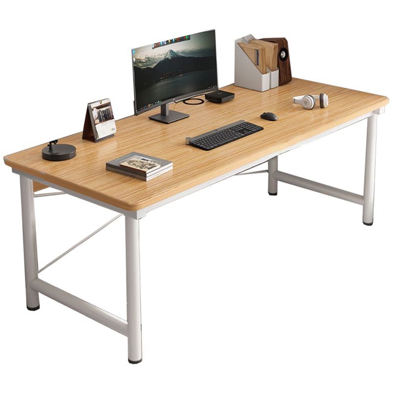 Industrial Curved Office Desk Antique Finish Wooden Computer Desk Clearhalo 'furn' 'furn_office_desk' 'Furniture' 'Office Desks' 'Office Furniture' 'office_desk' 1200x1200_132d3044-d27b-4da3-b013-a2e2126249ce