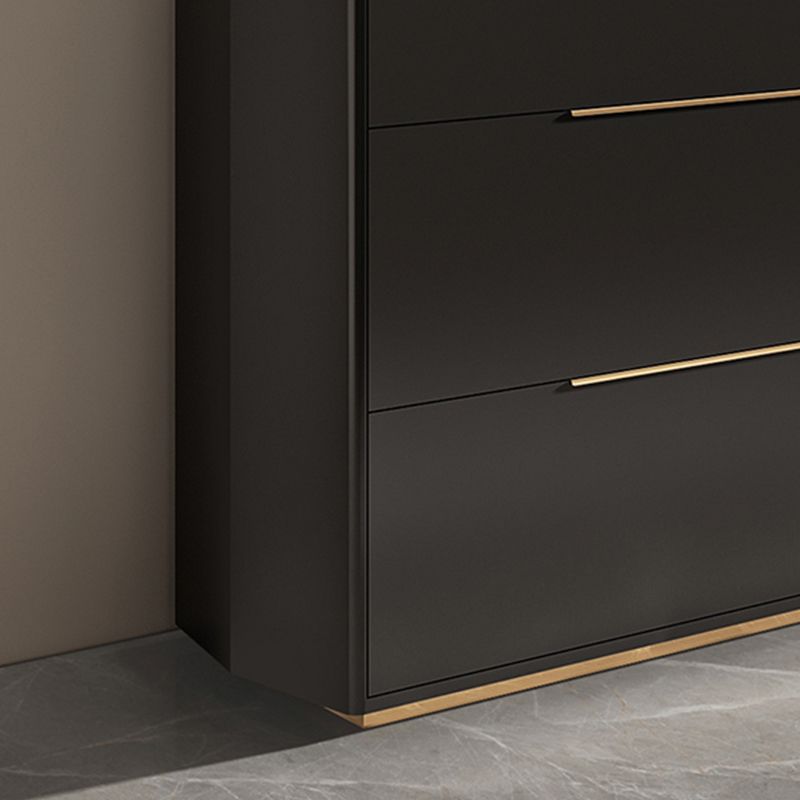 Stegno a buffet in pietra in stile glam Black boxet ingegnerizzato in legno con 3 disegni