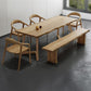 Set di dinette in stile moderno 1/2/7 PCs tavolo da pinetta in legno massiccio con sedie da pranzo