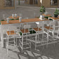 Modern Rectangle Table Dining Bar Counter Table for Kitchen with Metal Legs Clearhalo 'Bar Furniture' 'Bar Tables' 'bar_tables' 'furn' 'furn_bar_tables' 'Furniture' 'furniture_bar_tables' 'Kitchen & Dining Furniture' 1200x1200_132fbdb5-2acb-4668-95a5-faa512d1b5ee