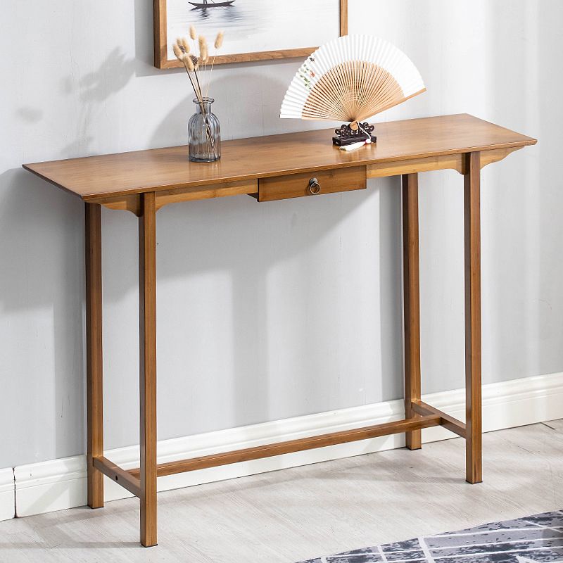 12" Wide Mid-Century Modern Console Table Solid Wood Console Sofa Table Clearhalo 'Console Tables' 'console_tables' 'Entry & Mudroom Furniture' 'furn' 'furn_console_tables' 'Furniture' 1200x1200_1330b1d9-bcb6-49b4-b3d2-4530f7ca7506