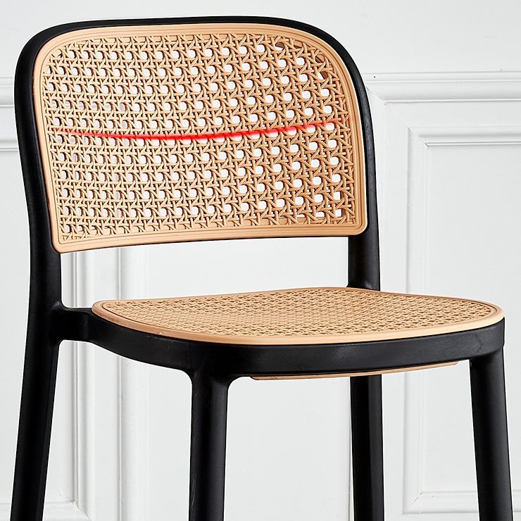 Square Plastic Modern Bar Stool Footrest Low Back Counter Stool for Coffee Shop Clearhalo 'Bar Furniture' 'Bar Stools' 'bar_stools' 'furniture_bar_stools' 'Kitchen & Dining Furniture' 'kitchen&dining_furn' 'kitchen' 'kitchen_furn' Furniture' 1200x1200_13316480-cd46-4baf-8937-2f38e7731b86
