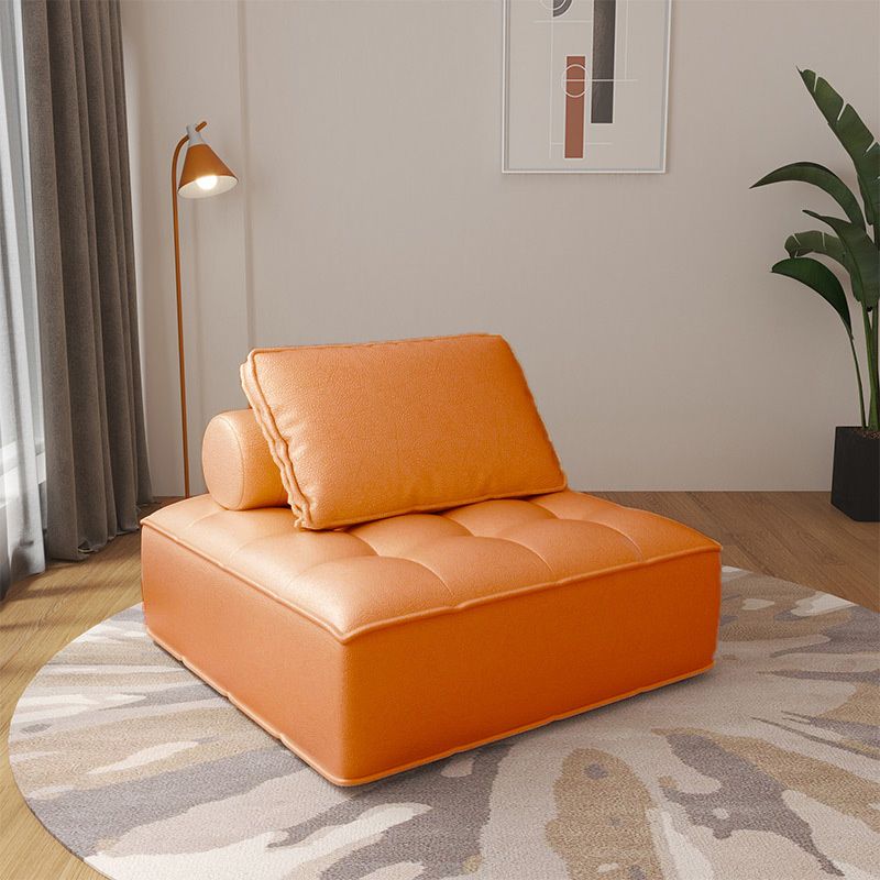 Pleil à dos de dos sans bras avec chaise d'accent à ossature en bois massif pour appartement