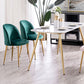 Glam Dining Side Chairs for Home Use Cushioned Armless Chair with Gold Legs Clearhalo ' kitchen&dining_furn' 'Dining Chairs' 'Dining Tables & Seating' 'dining_chair' 'furn' 'furn_dining_chair' 'Furniture' 'furniture_dining_chair' 'Kitchen & Dining Furniture' 'kitchen' 1200x1200_133357a7-4e5c-463a-a806-15d4aaaaf344