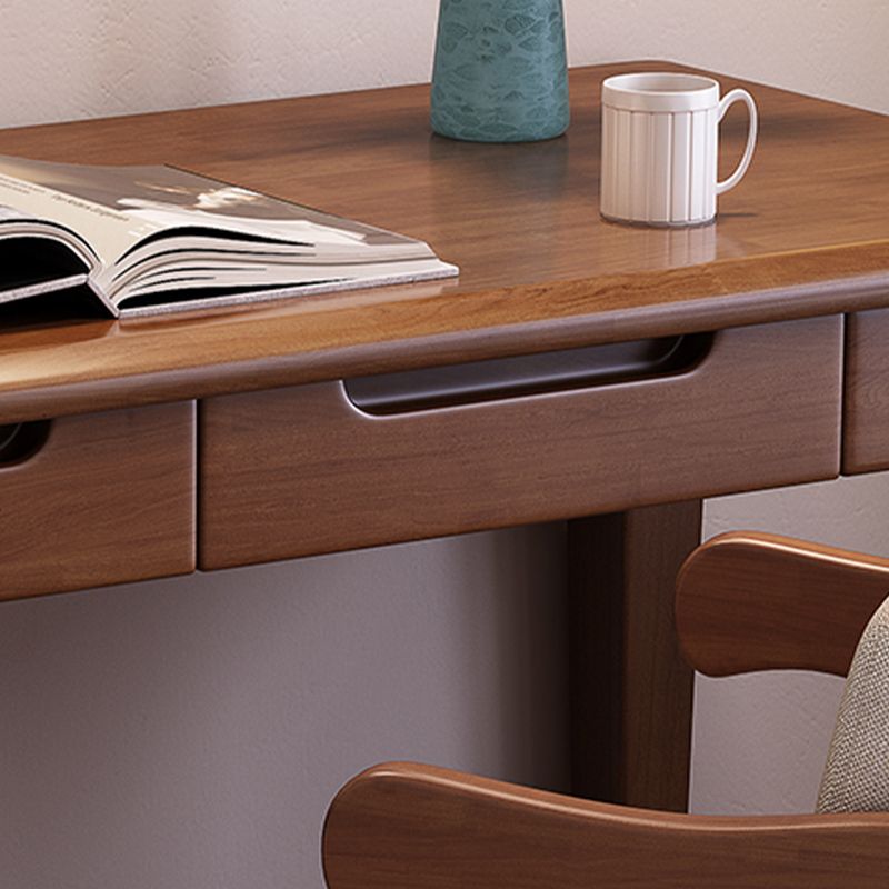 Modern Style Solid Wood Writing Desk Home Parsons Base Office Desk with Drawer Clearhalo 'furn' 'furn_office_desk' 'Furniture' 'Office Desks' 'Office Furniture' 'office_desk' 1200x1200_1334310e-215c-4d44-83b4-4cac0216ac8e
