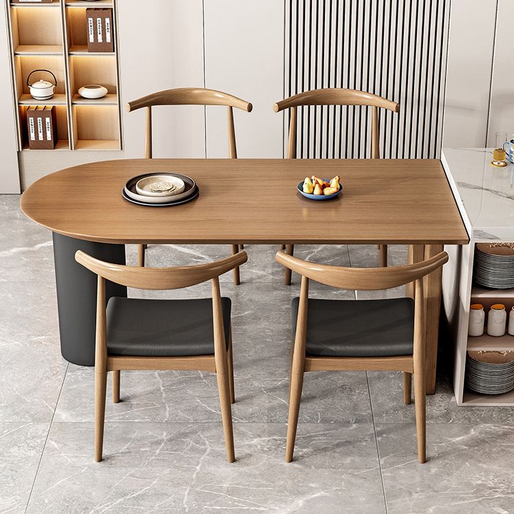 Pine Solid Wood Dining Table Free Form Dining Table for Dining Room Clearhalo 'Dining Tables & Seating' 'Dining Tables' 'dining_table' 'furn' 'furn_dining_table' 'Furniture' 'Kitchen & Dining Furniture' 1200x1200_13351fb3-bcab-4963-8995-116c51e8bb8d