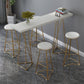 Traditionele luxe bartafelset 1/3/5-delige toonbankset met metalen voet