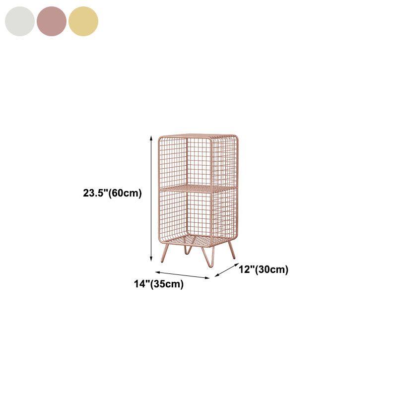 12 "D metalen frame boekenplank moderne gesloten opslag boekenkast voor slaapkamer
