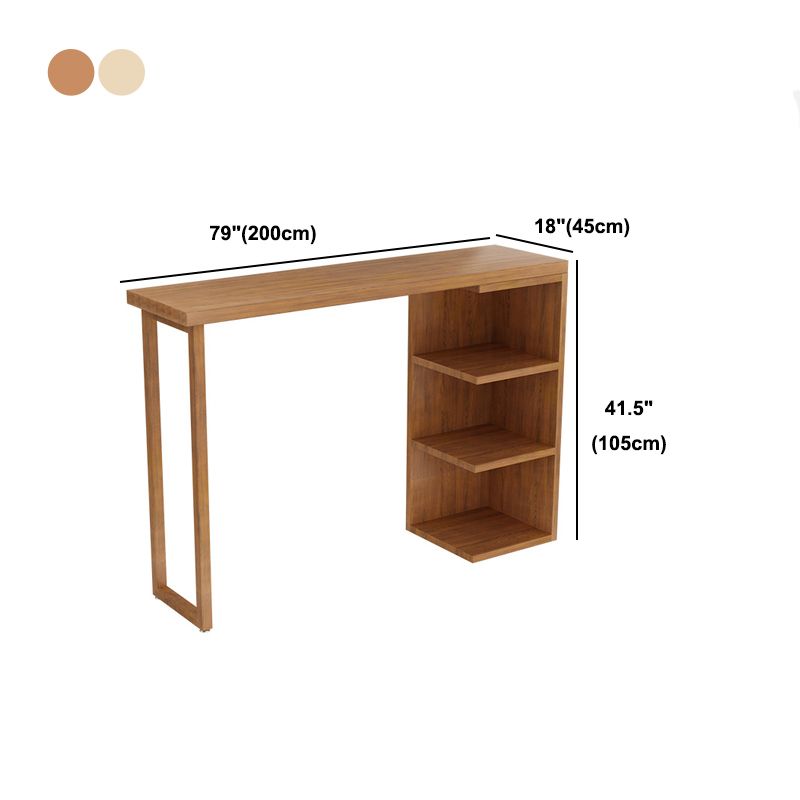 Nordic Glam Wooden Bar Counter Table Rectangle Dining Table for Kitchen Clearhalo 'Bar Furniture' 'Bar Tables' 'bar_tables' 'furn' 'furn_bar_tables' 'Furniture' 'furniture_bar_tables' 'Kitchen & Dining Furniture' 1200x1200_133e91a0-ec8e-4c91-9761-af3e1d39fc40