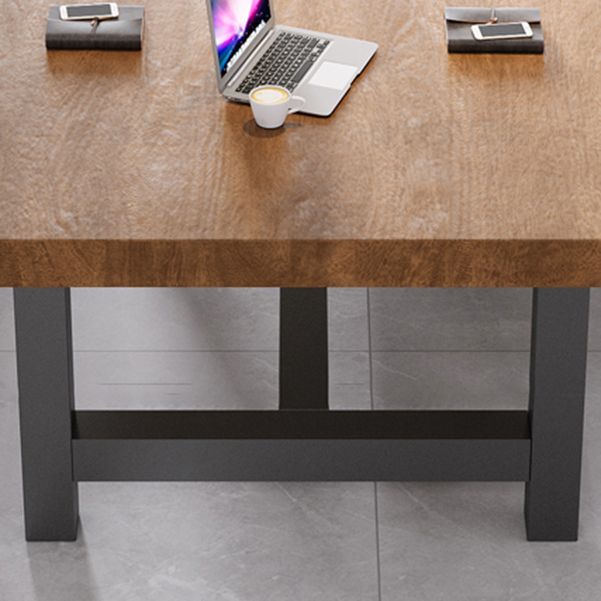 Industrial 29.53 "Descripción de la oficina de altura Madera sólida Desk de escritura de rectángulo