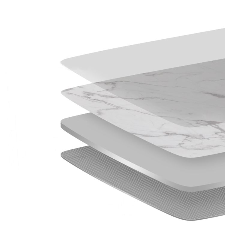 Marmeren dubbele voetstuk patio balk tafel indoor bistro bar hoogte cocktailtafel in wit