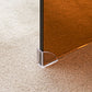 Table basse luge en verre géométrique 1 table de cocktail simple en marron