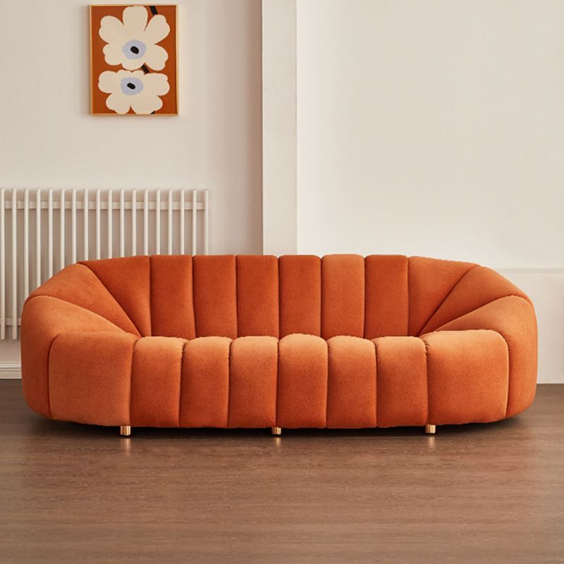 Sofá de la galleta escandinava Sofá de 3 plazas de brazo inclinado - 82.7 "de ancho