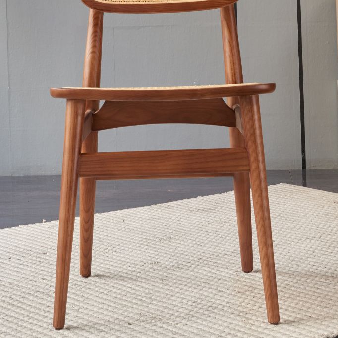 Contemporary Style Oak Wood Chair Kitchen Dining Open Back Side Chairs Clearhalo ' kitchen&dining_furn' 'Dining Chairs' 'Dining Tables & Seating' 'dining_chair' 'furn' 'furn_dining_chair' 'Furniture' 'furniture_dining_chair' 'Kitchen & Dining Furniture' 'kitchen' 1200x1200_1346375e-acf7-4807-b21b-d3295bab6eaa