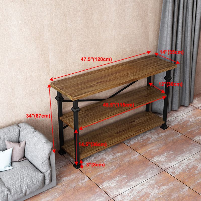 13.78"W Bookcase Industrial Style Open Back Bookcase for Study Room Home Office Clearhalo 'Bookcases' 'furn' 'furn_bookcases' 'Furniture' 'furniture_bookcases' 'kitchen' 'kitchen_bookcases' 'Living Room Furniture' 'Office Furniture' 1200x1200_13483eb8-6c24-4407-9c54-1d29c7a93d28