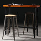 Taburete sin espalda industrial taburete de bar de hierro plegable para Bristol