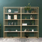 Metal and Wooden Bookshelf Open Glam Etagere Shelf Bookcase for Study Room Clearhalo 'Bookcases' 'furn' 'furn_bookcases' 'Furniture' 'Office Furniture' 1200x1200_13499cea-27b5-479b-a430-11662988927e
