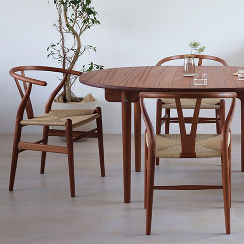 Contemporary Wood Dining Room Chair Wicker Single Dining Chair for Home Use Clearhalo ' kitchen&dining_furn' 'Dining Chairs' 'Dining Tables & Seating' 'dining_chair' 'furn' 'furn_dining_chair' 'Furniture' 'furniture_dining_chair' 'Kitchen & Dining Furniture' 'kitchen' 1200x1200_134b269c-a1ba-4364-9790-9e2508b28ec2