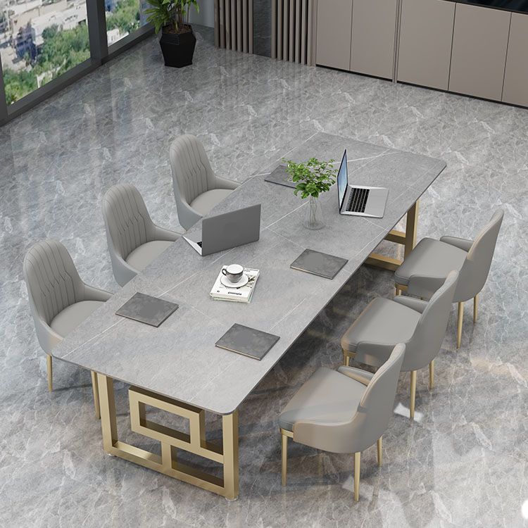 Modern Meeting Table Home Office Sintered Stone Curved Writing Desk Clearhalo 'furn' 'furn_office_desk' 'Furniture' 'furniture_office_desk' 'Office Desks' 'Office Furniture' 'office_desk' 1200x1200_134b868a-88c6-466f-bf95-3a775796bdd0