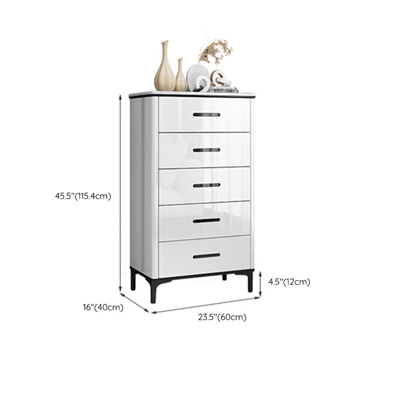 Contemporary Stone Chest Bedroom Storage Chest in White with Drawers Clearhalo 'Bedroom Furniture' 'Dressers & Chests' 'dressers_chests' 'furn' 'furn_dressers_chests' 'Furniture' 1200x1200_134c6e1f-7ab2-45f9-9394-eff4bef0ebde