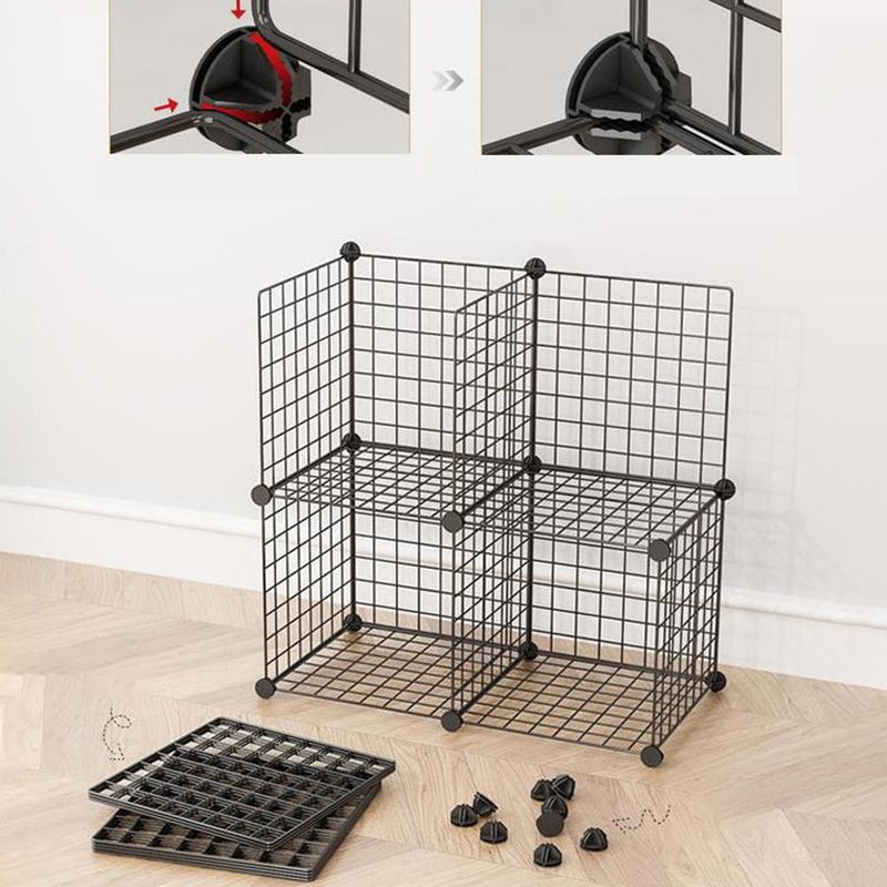 Bibliothèque en métal contemporain fermé étagère pour le salon