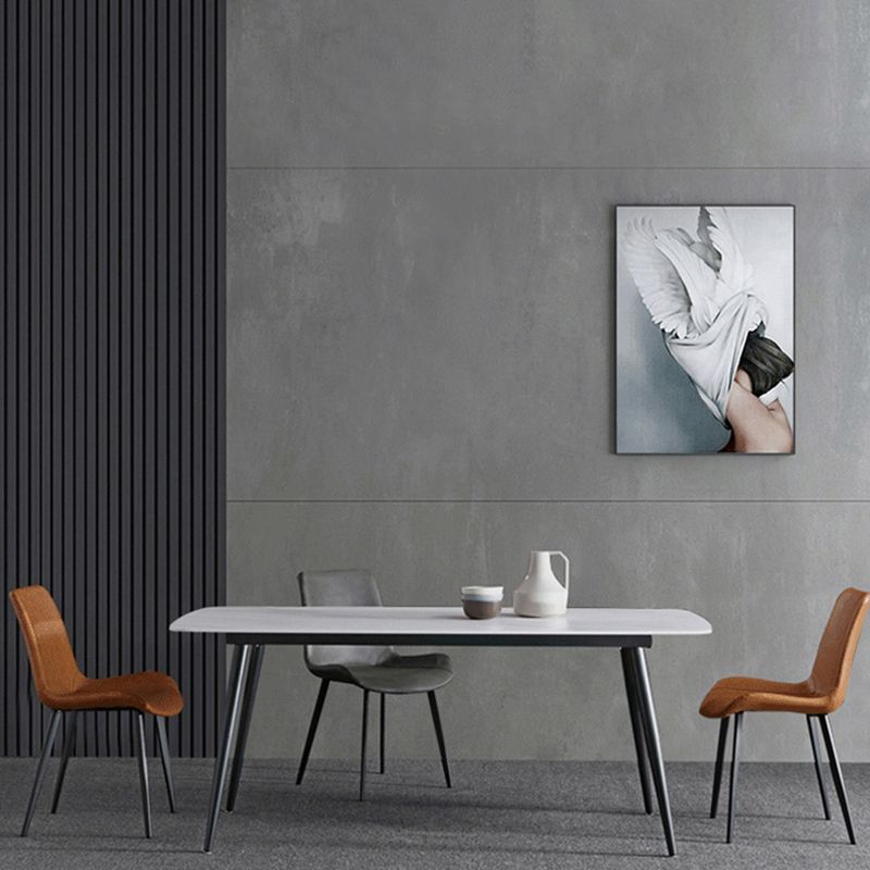Modern PU Leather Dining Chair Solid Back Matte Finish Chair for Kitchen Clearhalo ' kitchen&dining_furn' 'Dining Chairs' 'Dining Tables & Seating' 'dining_chair' 'Furniture' 'furniture_dining_chair' 'Kitchen & Dining Furniture' 'kitchen' 1200x1200_134d0a76-53cb-44b8-837e-f213e8ff547b