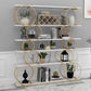 11.81"W Bookshelf Glam Style Open Back Bookcase for Office Study Room Home Clearhalo 'Bookcases' 'furn' 'furn_bookcases' 'Furniture' 'furniture_bookcases' 'kitchen' 'kitchen_bookcases' 'Living Room Furniture' 'Office Furniture' 1200x1200_134e03a6-5842-4277-9b69-ce9a693e21e2