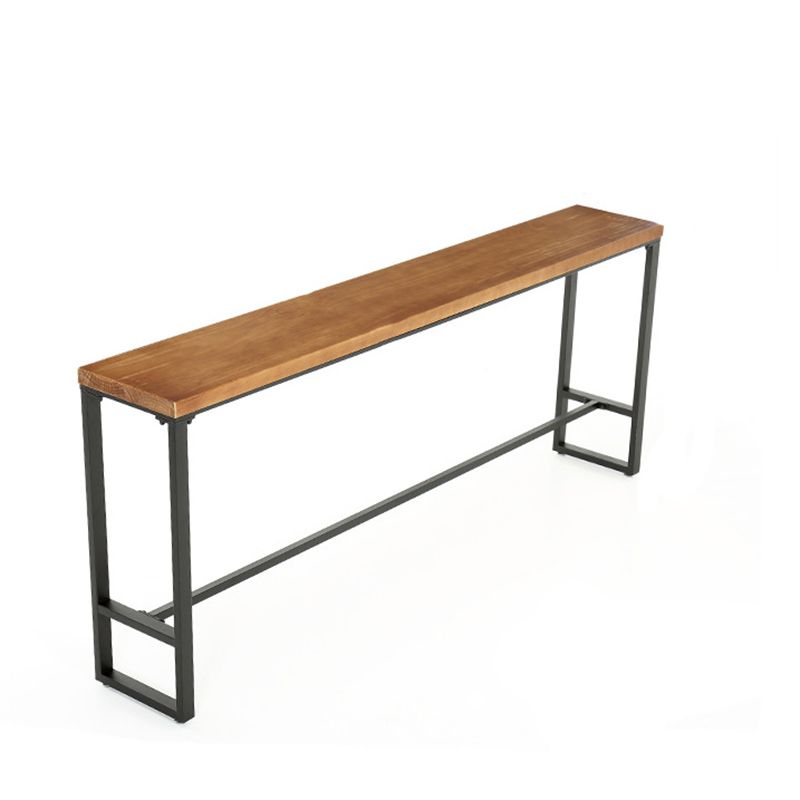 Industrial Style Rectangle Counter Table Wooden Counter Table for Kitchen Clearhalo 'Bar Furniture' 'Bar Tables' 'bar_tables' 'furn' 'furn_bar_tables' 'Furniture' 'Kitchen & Dining Furniture' 1200x1200_134e7468-d9c3-472a-a616-ef65b8cdfccf