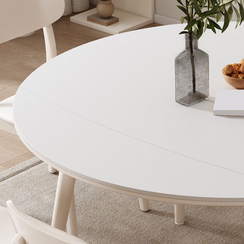 Modern 1/4/5/7 Pieces Dining Chairs Set Stone Round Furniture in White Clearhalo 'Dining Room Sets' 'Dining Tables & Seating' 'dining_room_set' 'furn' 'furn_dining_room_set' 'Furniture' 'Kitchen & Dining Furniture' 1200x1200_134fc2f0-a445-48e9-8248-569b7d1b5565