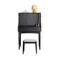 Modern Black Dressing Table Stool Set Wooden Vanity Dressing Table for Bedroom
