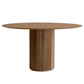 Contemporary Round Dining Table Ash Solid Wood Table with Pedestal Base for Home Kitchen Dinner Clearhalo ' dining_table' 'Dining Tables & Seating' 'Dining Tables' 'furn' 'furn_dining_table' 'Furniture' 'furniture_dining_table' 'Kitchen & Dining Furniture' 'kitchen&dining_furn' 'kitchen' 'kitchen_dining_table' 1200x1200_1355e8ff-ad04-45b1-a8ea-ef3ef3a04d67
