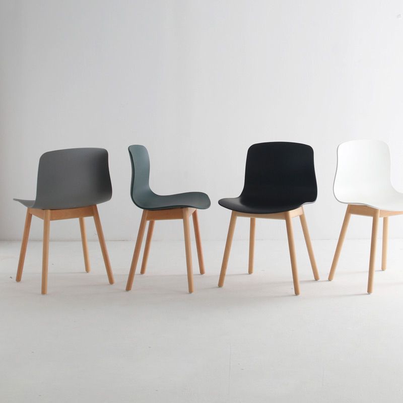 Contemporary Style Dining Armless Chair Wooden Dining Side Chair for Kitchen Clearhalo ' kitchen&dining_furn' 'Dining Chairs' 'Dining Tables & Seating' 'dining_chair' 'furn' 'furn_dining_chair' 'Furniture' 'furniture_dining_chair' 'Kitchen & Dining Furniture' 'kitchen' 1200x1200_13560956-74e2-4546-a308-022d34f1b739