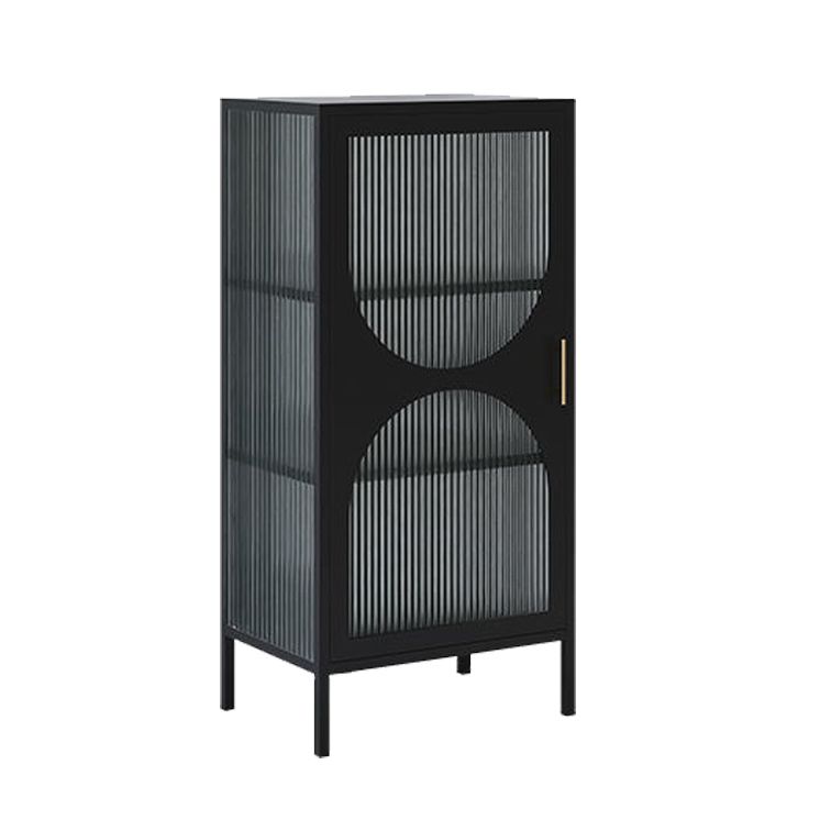 Mobile in metallo contemporaneo porte in vetro armadio per soggiorno