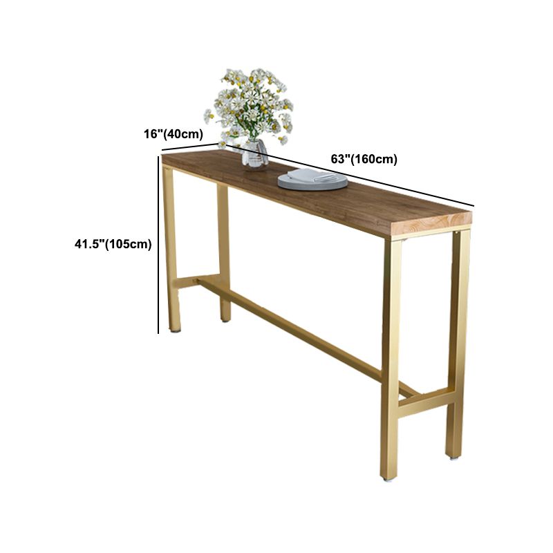 Glam Style Rectangle Bar Table 1/6 Pieces Solid Wood Counter Table Clearhalo 'Bar Furniture' 'furn' 'furn_home_bar_bar_sets' 'Furniture' 'Home Bars & Bar Sets' 'home_bar_bar_sets' 'Kitchen & Dining Furniture' 1200x1200_1357523a-6ce7-43e8-a4e5-6c6975a7f4e8
