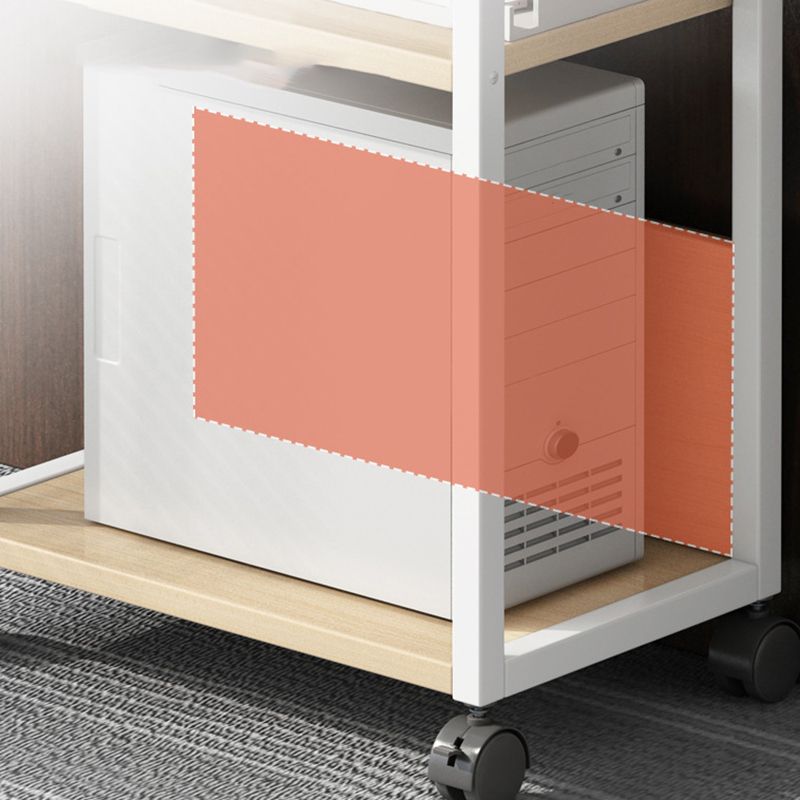 Adjustable and Metal Bookcase 11.8-inch Wide Contemporary Bookshelf