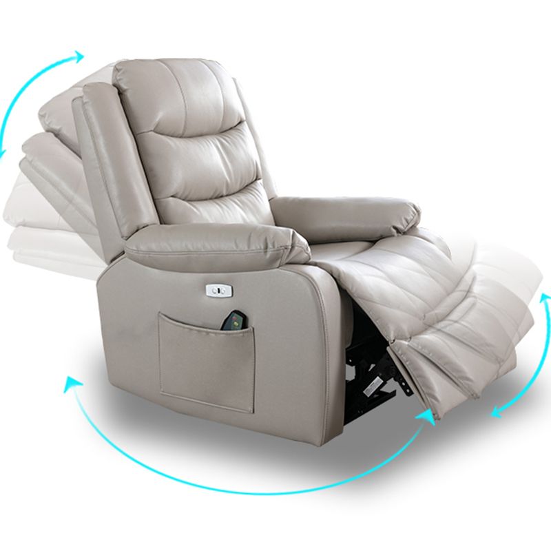 Reclinabile standard in pelle finta contemporanea reclinabile da 33,5 "