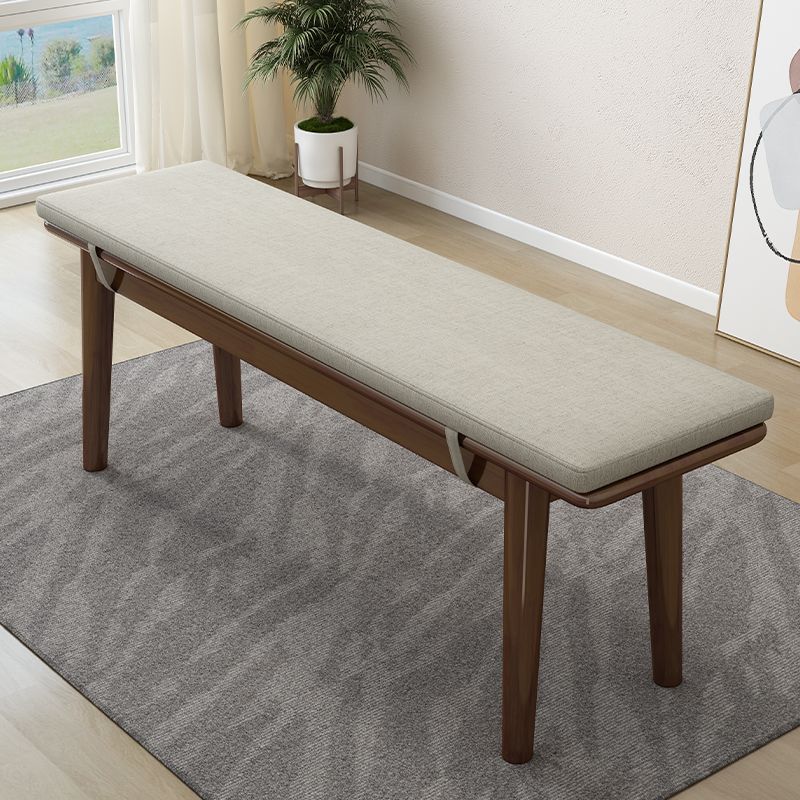 Solid Wood Seating Bench Modern Rectangle Bench , 11.7-inch Width Clearhalo 'Benches' 'Chairs & Seating' 'furn' 'furn_benches' 'Furniture' 'Living Room Furniture' 1200x1200_135cb2b7-66ed-4d5e-a82f-a961e8154d70