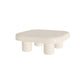 Contemporary Cocktail Table White Wooden Coffee Cocktail Table