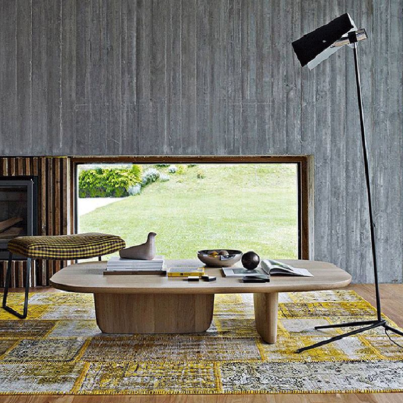 Abstract Coffee Table Modern Solid Wood Coffee Cocktail Table Clearhalo 'Coffee & Accent Tables' 'Coffee Tables' 'coffee_tables' 'furn' 'furn_coffee_tables' 'Furniture' 'Living Room Furniture' 1200x1200_135e9f22-c9e5-4731-9913-f4e5ebd99784