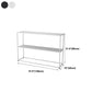 Metal Frame Bookshelf Modern Black / White Open Storage Bookcase Clearhalo 'Bookcases' 'furn' 'furn_bookcases' 'Furniture' 'Office Furniture' 1200x1200_135f6eed-362d-4524-9fae-eee7202f0602