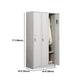 Contemporary Style Home Wardrobe Metal Wardrobe Closet with Locks