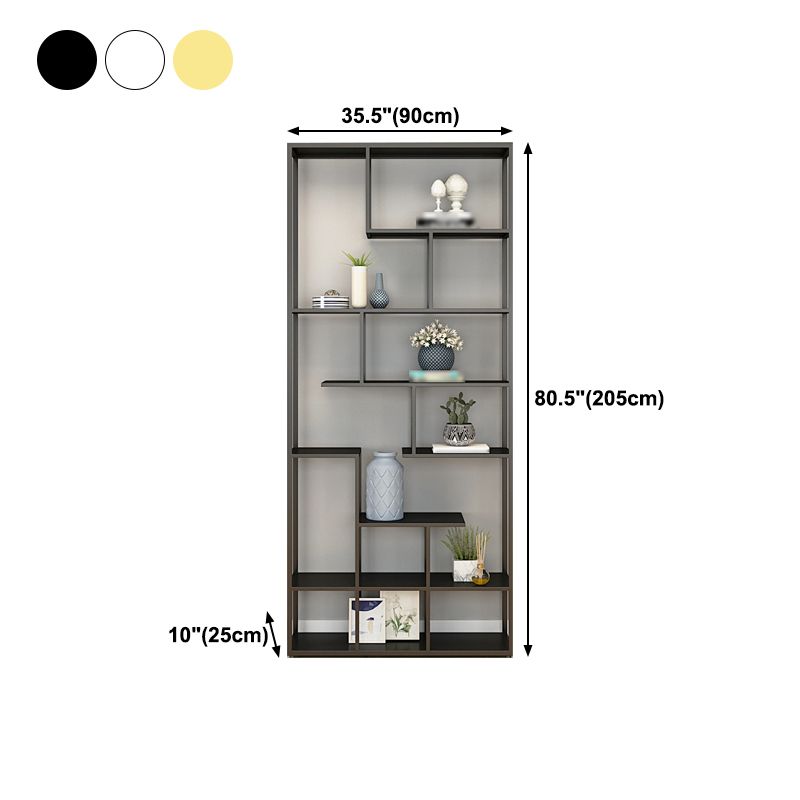 81"H Bookshelf Glam Style Open Back Bookcase for Study Room Home Office Clearhalo 'Bookcases' 'furn' 'furn_bookcases' 'Furniture' 'furniture_bookcases' 'kitchen' 'kitchen_bookcases' 'Living Room Furniture' 'Office Furniture' 1200x1200_1366f411-1af1-49f9-81a4-b6ede500f12b